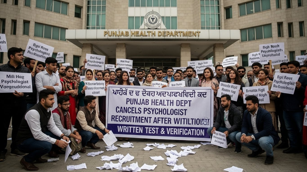Punjab Health Dept Cancels Psychologist Recruitment 