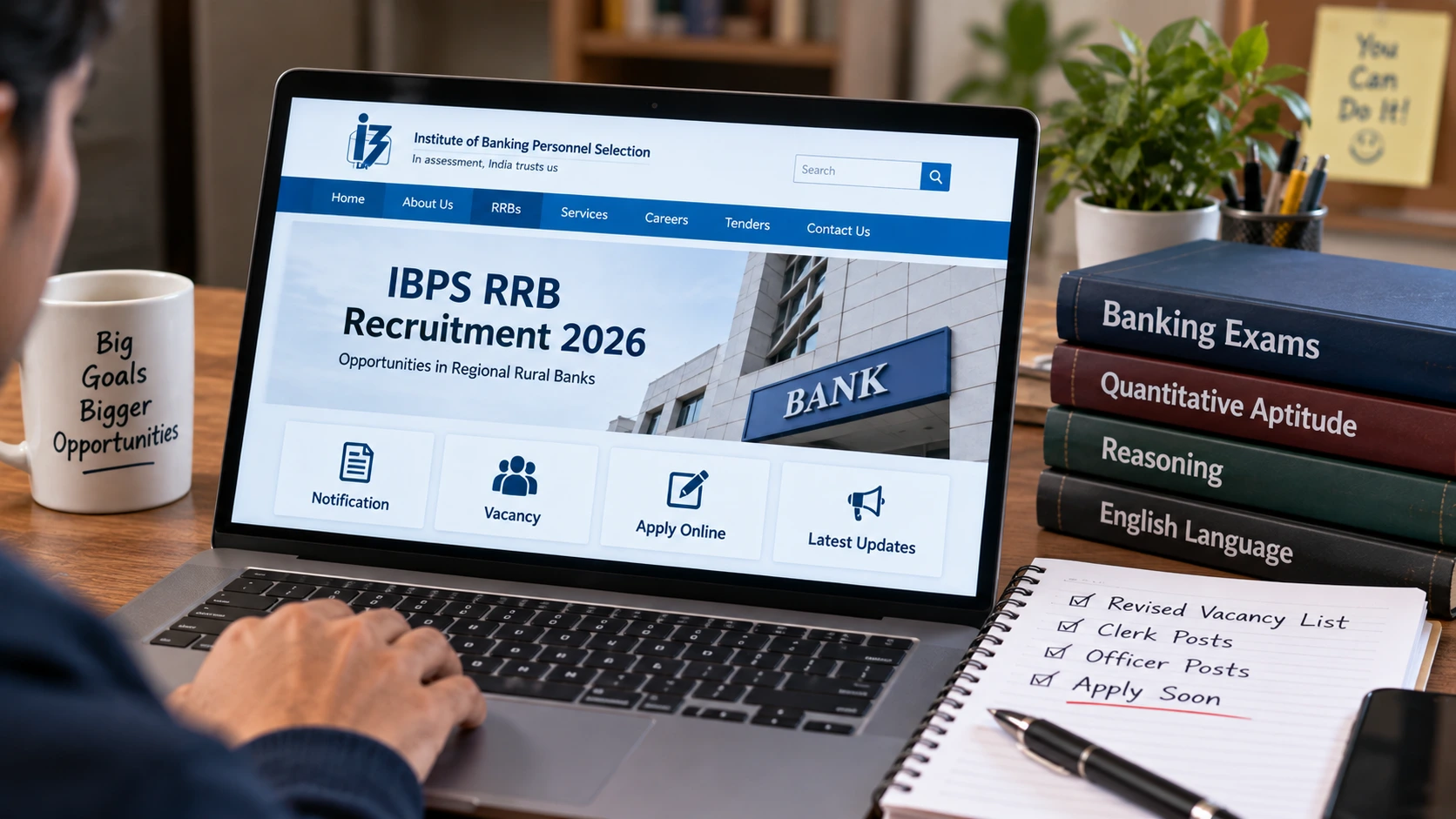 IBPS RRB Recruitment 2026: Revised Vacancy List जारी, Clerk और Officer Posts की New Vacancy Check करें 2 IBPS RRB Recruitment 2026: Revised Vacancy List जारी, Clerk और Officer Posts की New Vacancy Check करें